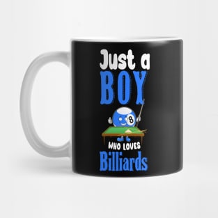 Just A Boy Who Loves Billiards 8 Ball Mug